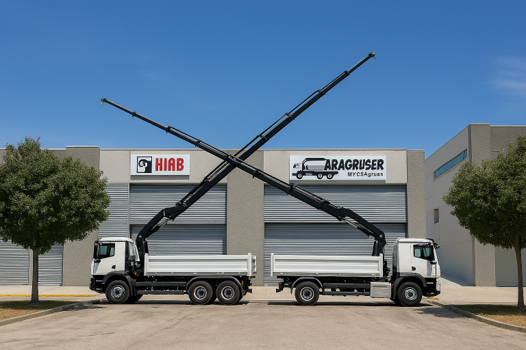 Gruas en Zaragoza. Aragruser